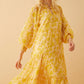Eliana Gold Empire Dress