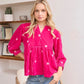Kristi Nell Peplum Top