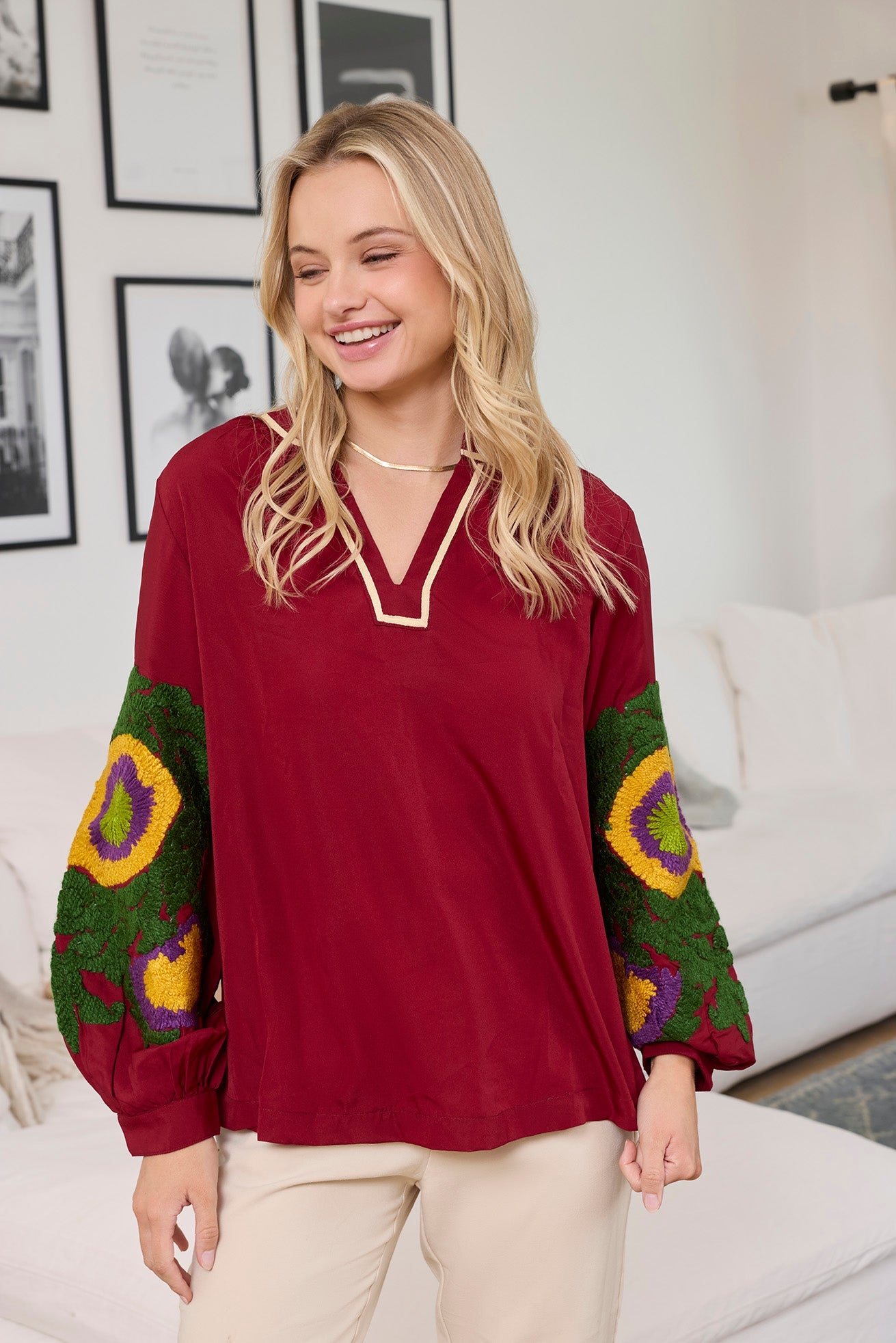 Ada Eve Embroidered Top