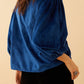 Juliana Azure Embroidered Top