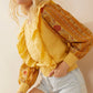 Penelope Ruffled Sweater in Sunrise Yellow