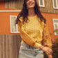 Penelope Ruffled Sweater in Sunrise Yellow