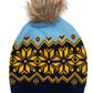 Krissa Beanie in Gold & Ebony