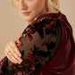 Marthia Velvet V-Neck Top
