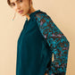 Zandra Velvet V-Neck Top
