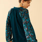Zandra Velvet V-Neck Top