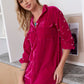 Victoria Velvet Shirt Dress
