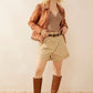 Octavia Jane Leather Jacket in Camel