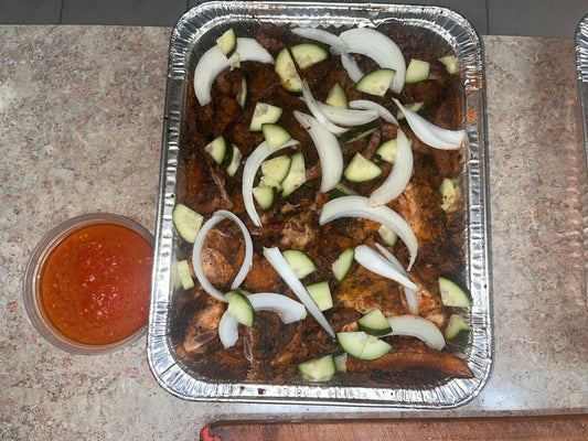 Small Tray Of Beef & Chicken Suya Mix For Event