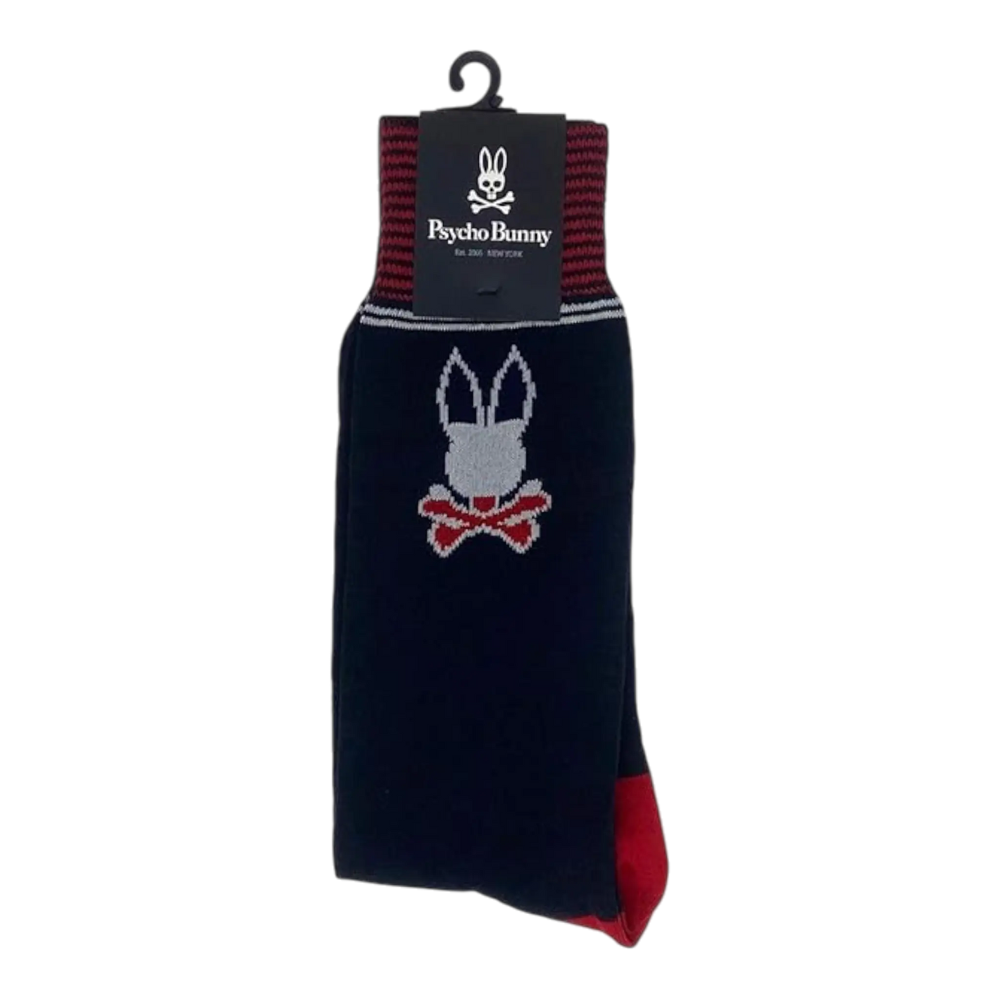 Psycho Bunny Colorblock Men’s Socks – Navy