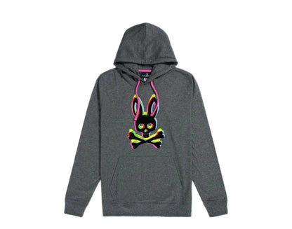 Psycho Bunny Holloway Men Hoodie Heather Silver