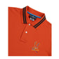 Psycho Bunny Barbon Neon Glow Men Polo Shirt Bonfire