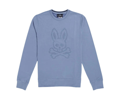 Psycho Bunny Siddick Logo Men Sweatshirt Big Country Blue