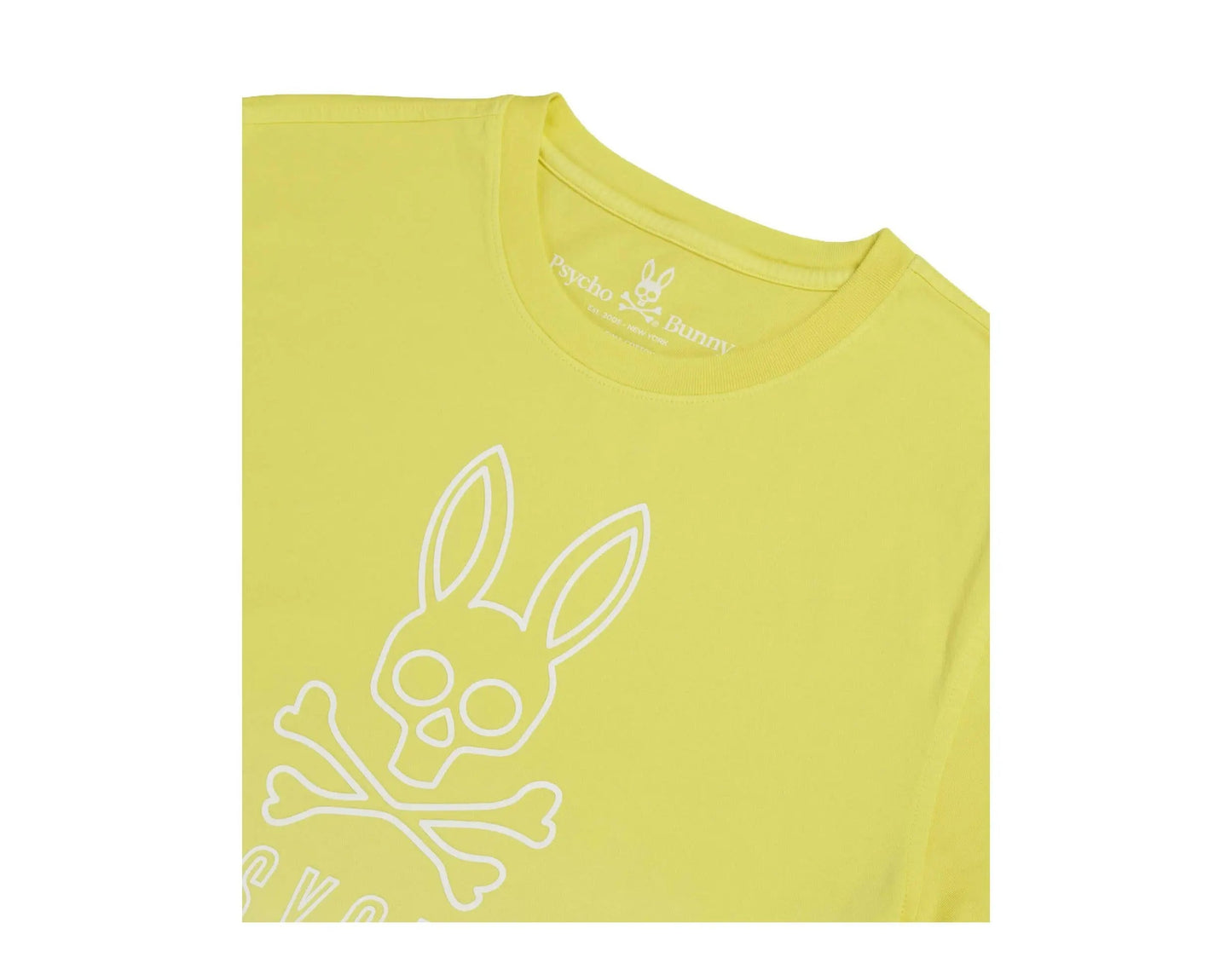 Psycho Bunny Fairbanks Men T‑Shirt Lemon Tonic