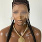 Feeding Braid Wig (Medium Brown Full Lace) Color 1B, Waist Length - Sharon
