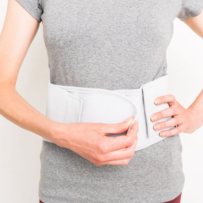 ObusForme Women's Back Support Belt - Light Grey - Size S/M - Posture & Lower Back Pain Relief