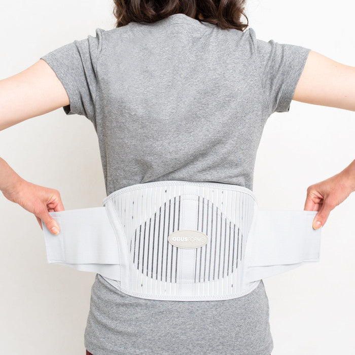 ObusForme Women's Back Support Belt - Light Grey - Size S/M - Posture & Lower Back Pain Relief
