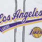 Pro Standard LA Lakers Script Tail Mesh Button Down Shirt - White/Black