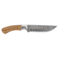 9.5" Fixed Damascus Blade Knife with Leather Sheath