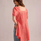Dorothy's Dream Gingham Dress In Peach