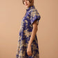 Midnight's Garden Dress In Blue