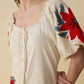 Emma Bloom Bouffant Dress In Off White