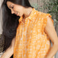 Kimberly Geometric Dress In Orange