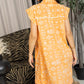 Kimberly Geometric Dress In Orange