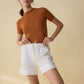 Darilee Mesh Shorts In White