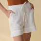 Darilee Mesh Shorts In White