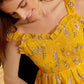 Rosalee's Meadow Dress In Yellow
