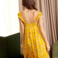 Rosalee's Meadow Dress In Yellow