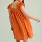 Ava's Hope Babydoll Dress In Orange