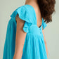 Ava's Hope Babydoll Dress in Blue