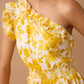 Jasmine Smile Assymetrical Dress In Yellow