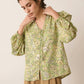 Morgan Mia Ruffled Top In Green