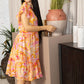 Mia Tropicales Shirt Dress In Orange
