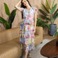 Rachel Floral Peplum-Style Dress In Multi Color