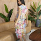 Rachel Floral Peplum-Style Dress In Multi Color