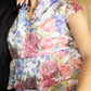 Rachel Floral Peplum-Style Dress In Multi Color