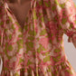 Savannah Floral Love Top In Peach