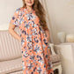 Monique's Flower flow Dress  In Peach