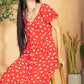 Heart of My Heart A-Line Dress  In Red