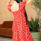 Heart of My Heart A-Line Dress  In Red