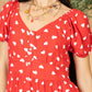 Heart of My Heart A-Line Dress  In Red