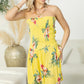 Grace's Morning Strapless Dress  In Yellow