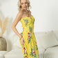 Grace's Morning Strapless Dress  In Yellow