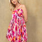 Stephanie's Lane Dress In Pink White