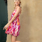 Stephanie's Lane Dress In Pink White