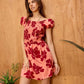 Lillian's Glow Up Dress In Peach